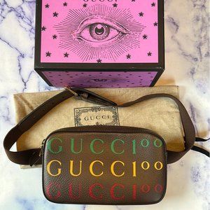 Gucci Centenial Limited Edition bumbag Brown leather unisex